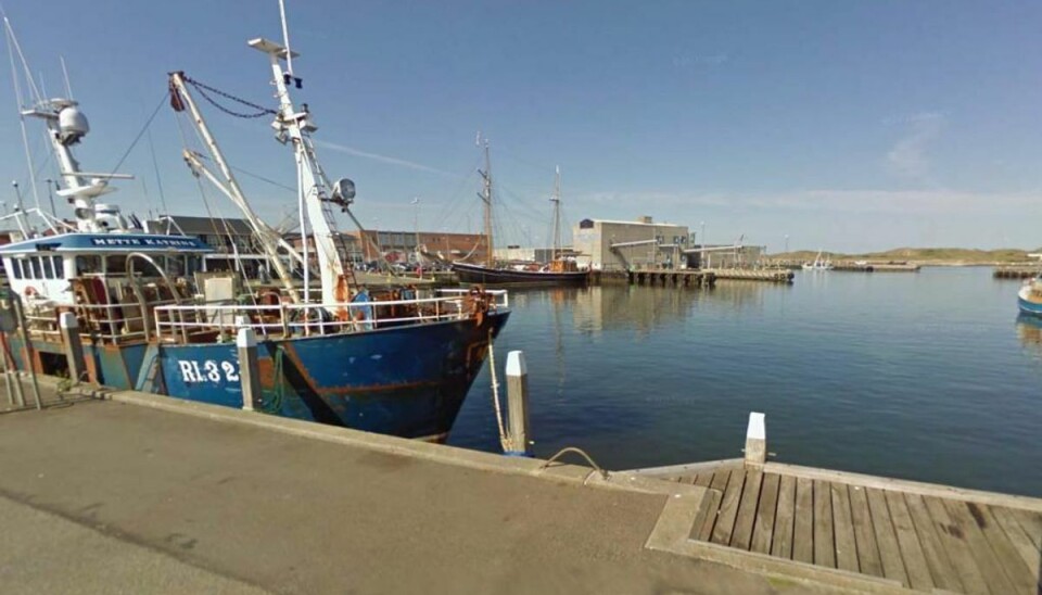 Stort skib stødt på grund Foto: Google Streetview.