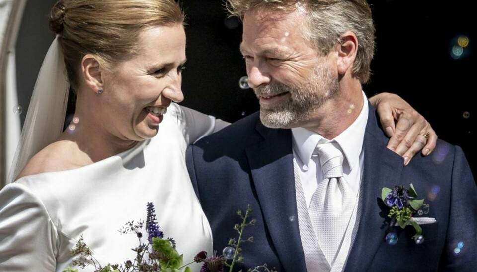 Mette Frederiksen og Bo Tengberg sagde ja til hinanden i 2020. Foto: Mads Claus Rasmussen/Scanpix.