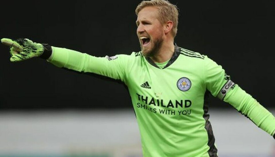 Kasper Schmeichel er blevet kåret som Årets Mandlige Fodboldspiller af Spillerforeningen (Arkivfoto). Foto: Lee Smith/AFP Kasper Schmeichel er blevet kåret som Årets Mandlige Fodboldspiller af Spillerforeningen (Arkivfoto). Foto: Lee Smith/AFP