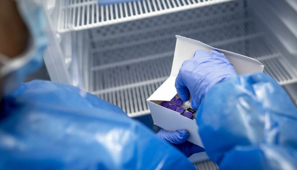 Danmark vælter sig i vacciner Vacciner er på køl ved det nye Covid-19 vaccinationscenter, som er åbnet ved Slagelse Sygehus, torsdag den 7. januar 2021.. (Foto: Mads Claus Rasmussen/Ritzau Scanpix)