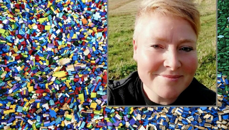 Carina Laursen, der arbejder med psykisk sårbare unge, har fået en god idé, der kræver Lego. Foto: Scanpix (Indsat: Carina Laursen. Foto: Privat)