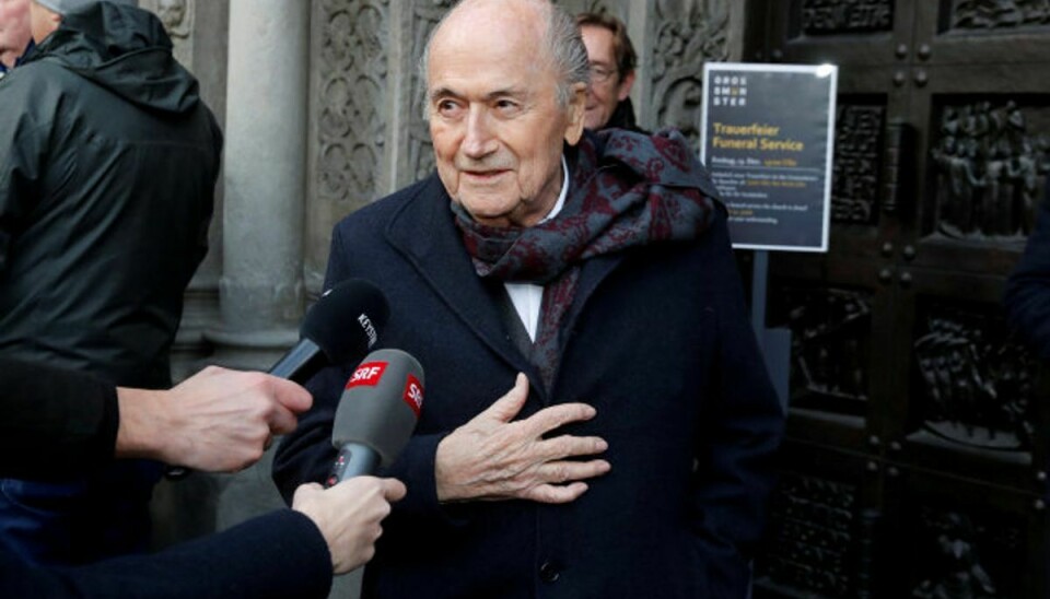 Den 84-årige schweizer Sepp Blatter er indlagt på et hospital i Schweiz, bekræfter hans datter. (Arkivfoto) Foto: Arnd Wiegmann/Reuters
