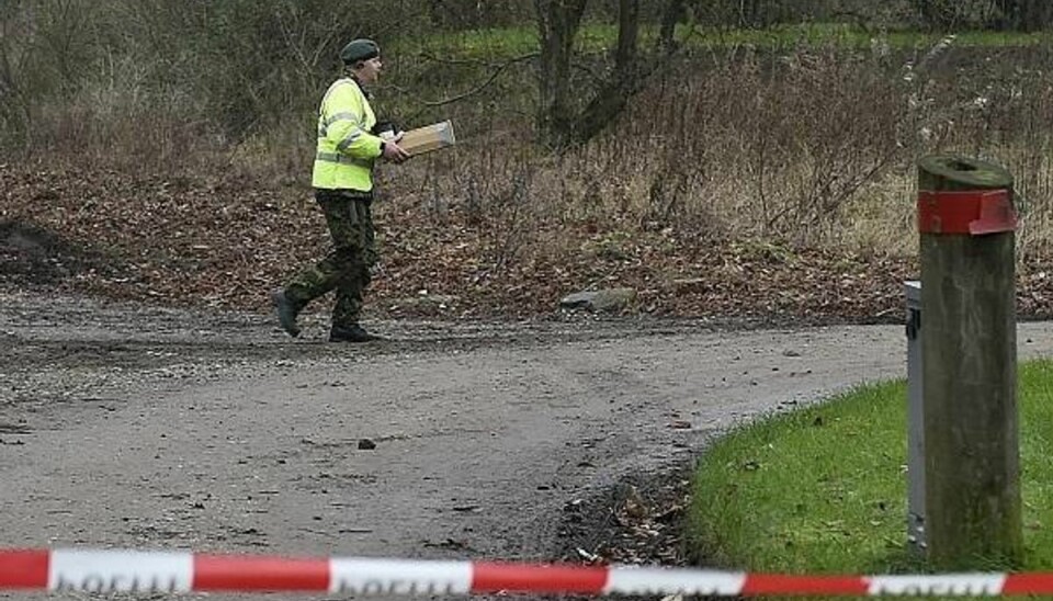 Billede fra ulykkesstedet i Skjellerup. Foto: Richard Sylvestersen/SCANPIX