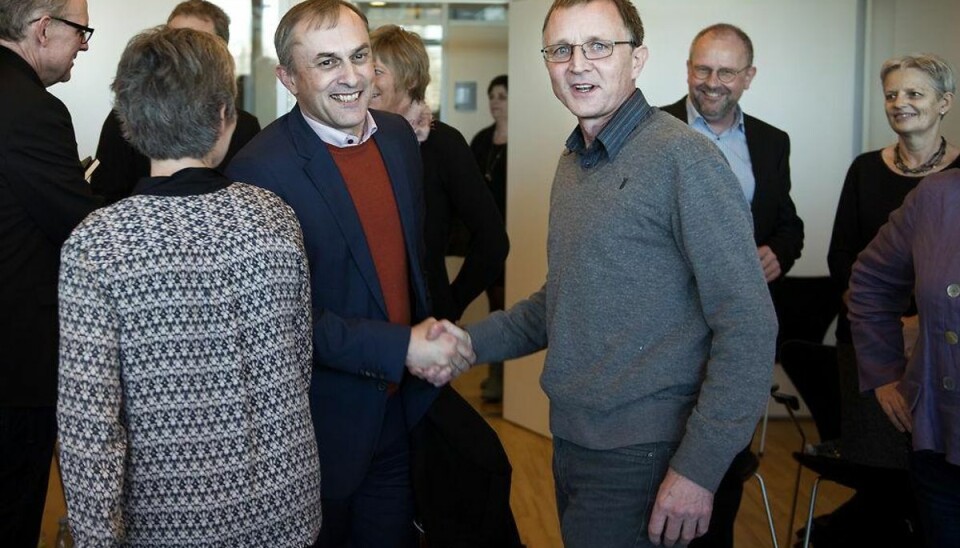 Se billederne: Overenskomstopgør skudt i gang Foto: Liselotte Sabroe/Scanpix.