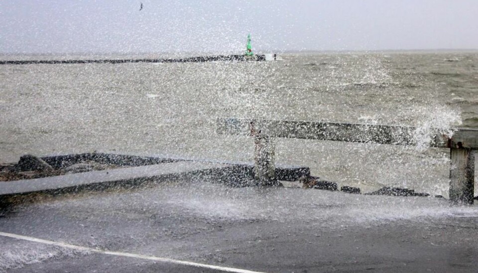 Sådan så det ud, da Egon ramte Esbjerg. Foto: Elo Christoffersen