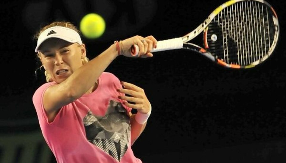Se billederne: Caroline Wozniacki træner igen Caroline Wozniacki er i fuld gang med træningen. Foto: Paul Crock/Scanpix
