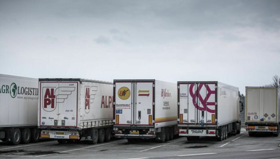 Når udenlandske lastbiler får bøder, er det mange, der ikke betaler. Det skal ny aftale ændre på. (Arkivfoto) Foto: Mads Claus Rasmussen/Scanpix