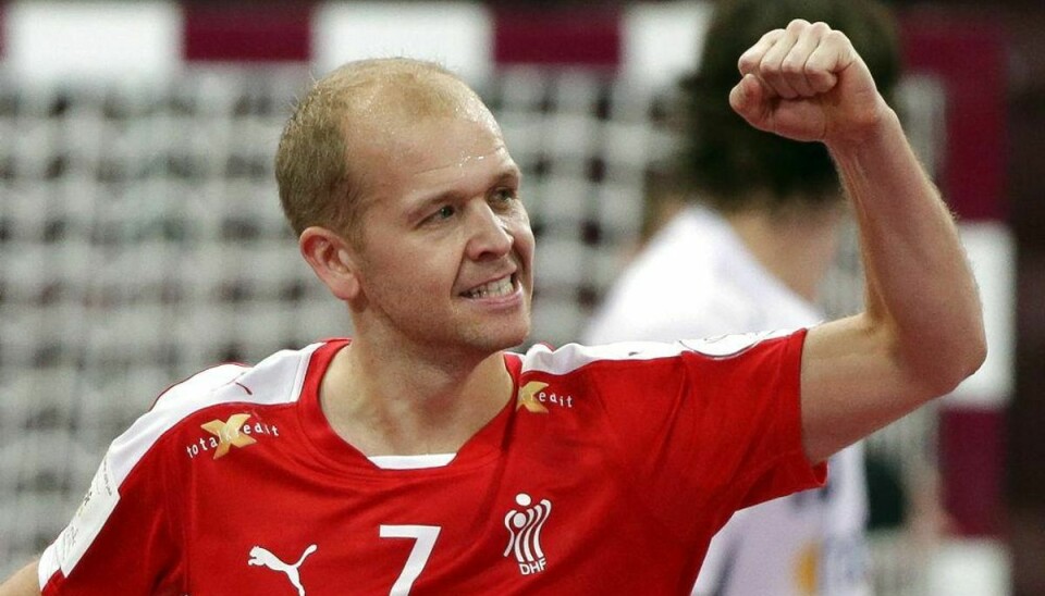 Anders Eggert tager gerne favoritrollen på sig, når Danmark møder Tyskland i aften ved håndbold-VM. Foto: Axel Heimken/Scanpix.