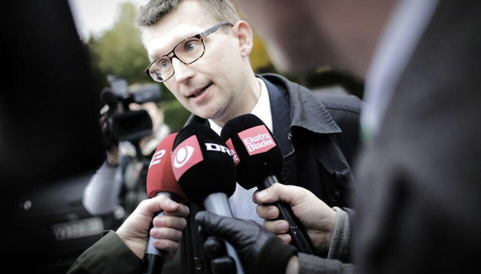 Blå blok: Troels Lund skal ikke have næse Troels Lund Poulsen. Foto: Mads Nissen/Scanpix.