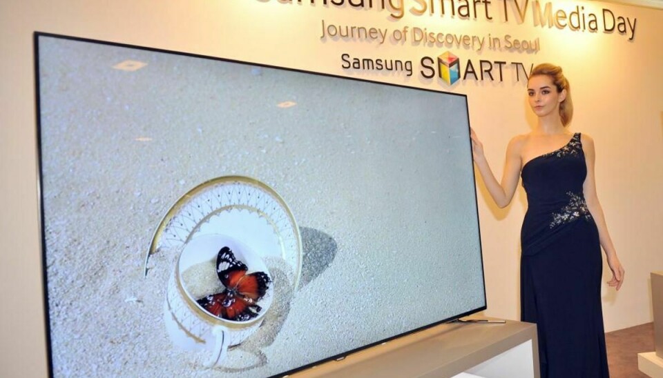 Samsung afviser rygterne om, at deres Smart TV skulle overvåge forbrugerne. Foto: Jung Yeon-Je/Scanpix