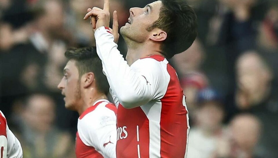 Giroud bomber Arsenal blandt de sidste otte i FA Cuppen Foto: DYLAN MARTINEZ/Scanpix.