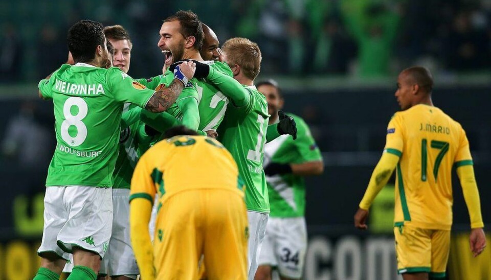 Bendtners konkurrent sender Wolfsburg mod EL-avancement Foto: RONNY HARTMANN/Scanpix.