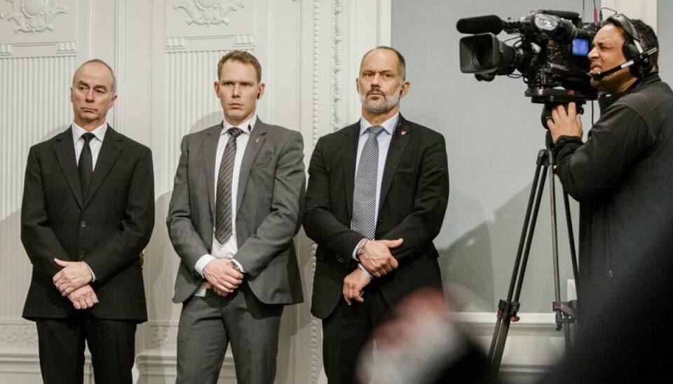 PET glæder sig over udsigt til flere ressourcer PET til pressemøde i Spejlsalen i Statsministeriet. Foto: Simon Skipper/Scanpix