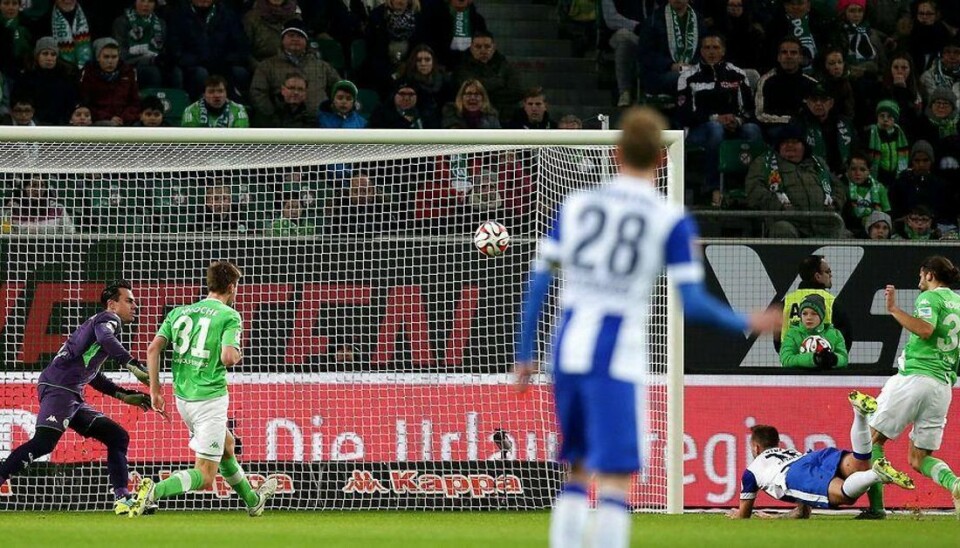 Bendtners konkurrent slår igen til for Wolfsburg Foto: RONNY HARTMANN/Scanpix.