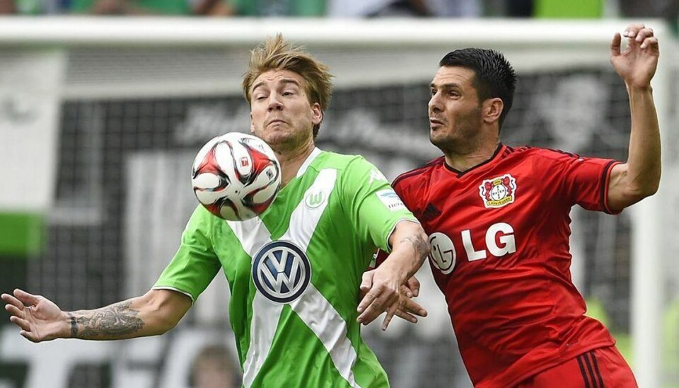 Nicklas Bendtner fik 10 minutter i stor Wolfsburg-sejr Foto: TOBIAS SCHWARZ/Scanpix.