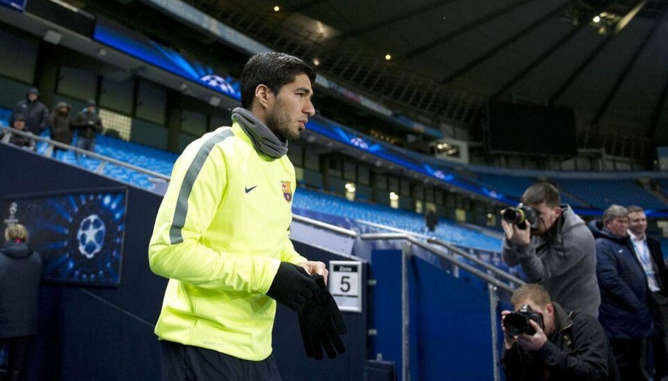 Suarez har stor respekt for Manchester City Foto: OLI SCARFF/Scanpix.