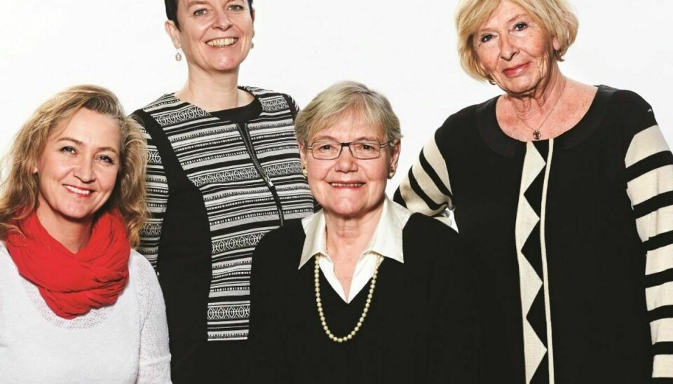 Disse fire kvinder udgør dommerkomiteen for den nye Heltinde-pris. Foto: SØNDAG/Presse