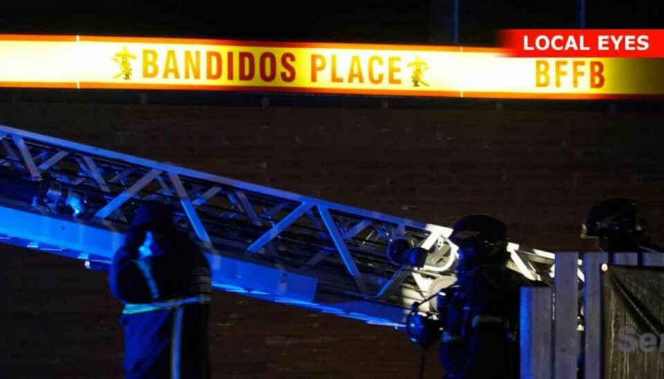 Natten til tirsdag udbrød der brand i en Bandidos-rockerborg i Helsingør. KLIK FOR FLERE BILLEDER FRA STEDET. Foto: Local Eyes.