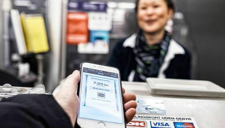 Hver anden forbruger frygter, at betaling via mobilen kan resultere i ID-tyveri. Pressefoto.