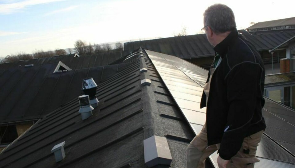 Solcellerne på Aarhus’ skoler er klar til at lave energi i slutningen af marts. Foto: Aarhus Kommune/Presse