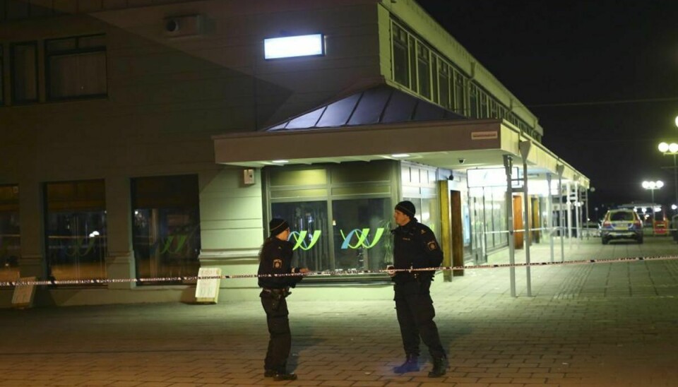 Flere mennesker blev dræbt ved skudepisoden i Göteborg. Foto: TT News Agency/Scanpix