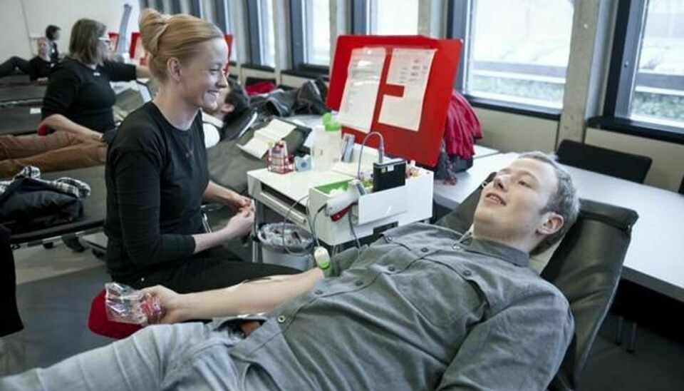 Der mangler unge, mandlige blod-donorer. Foto: GivBlod/Presse