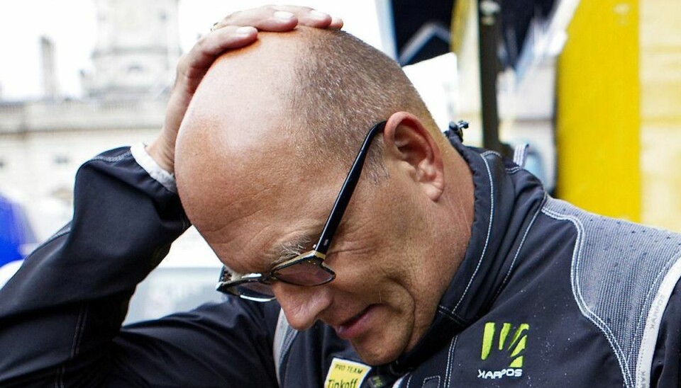 Chok: Bjarne Riis suspenderet på Tinkoff-Saxo Bjarne Riis færdig i international cykelsport? Foto: Nils Meilvang/Scanpix.