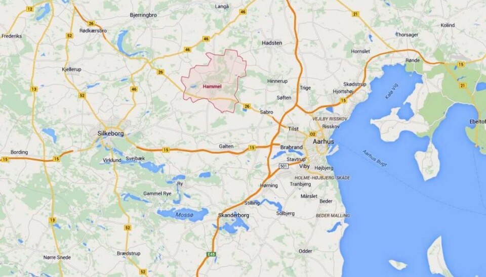 Mand såret af skud på landejendom Foto: Google Maps.