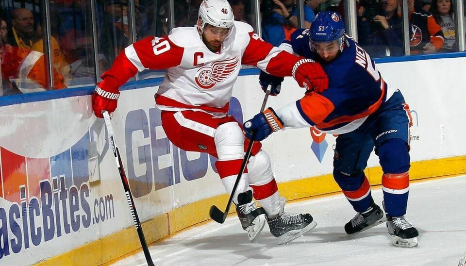 Frans Nielsen-assist for Islanders: Én sejr fra slutspil Foto: BRUCE BENNETT/Scanpix.