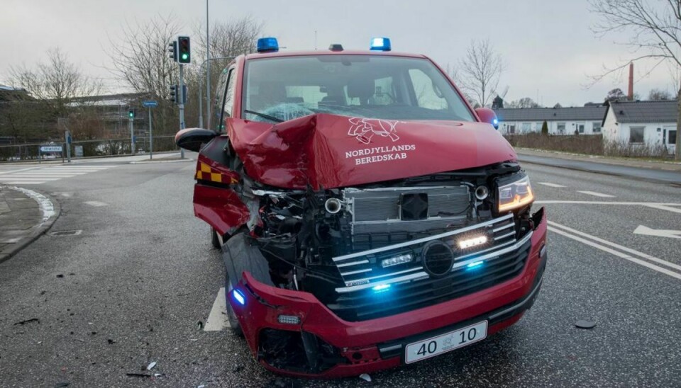 Uheldet skete lørdag eftermiddag. Foto: Rasmus Skaftved.