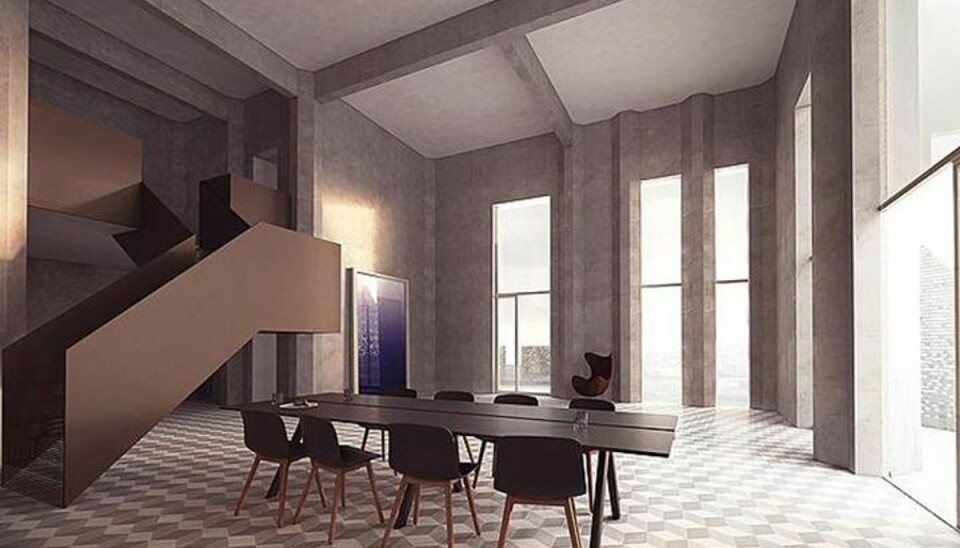 Rekord: Her er Danmarks dyreste lejlighed Der er elevator direkte op til lejligheden. Ejendommen kommer til at have bemandet reception, hvor gæster og beboere blive budt velkommen. Foto: Realmæglerne Nordre Frihavnsgade