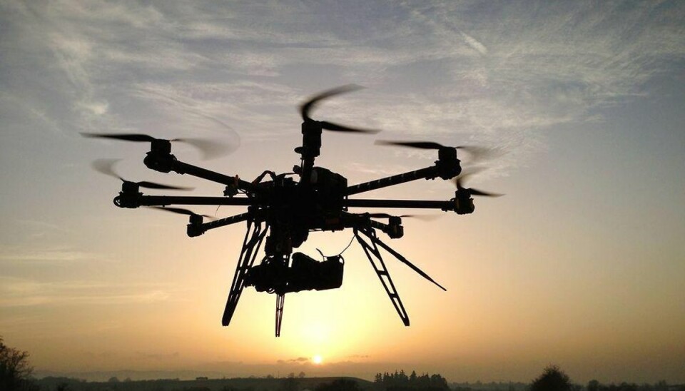 Foreslår elektroniske nummerplader til droner Foto: Scanpix