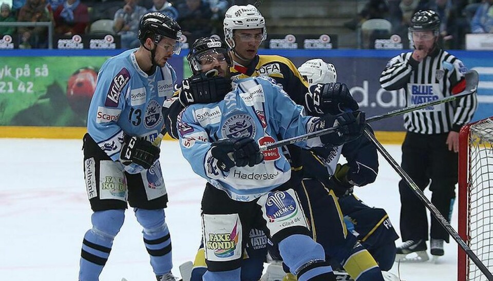 Sønderjyske vinder tredje DM-guld i træk Sønderjyske er igen danske mestre i ishockey. Foto: Jan Korsgaard/Scanpix.