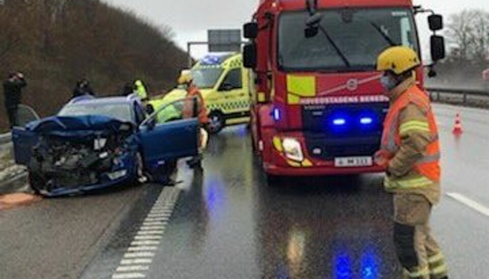 Ulykke på motorvej