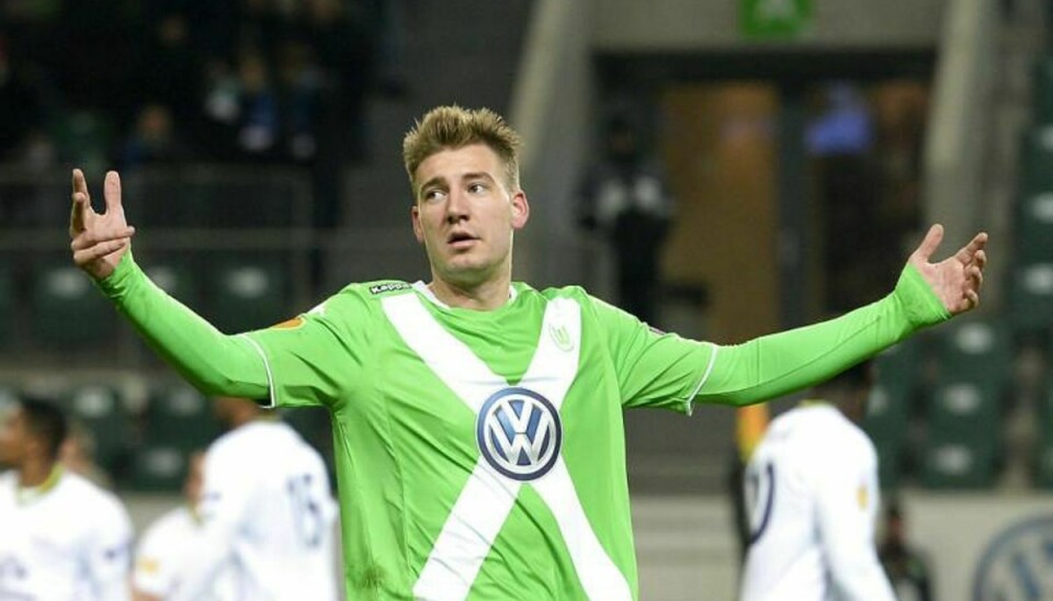 Nicklas Bendtner var til fare for fællesskabet i tyske Wolfsburg, der har fritstillet danskeren. Foto: FABIAN BIMMER/Scanpix