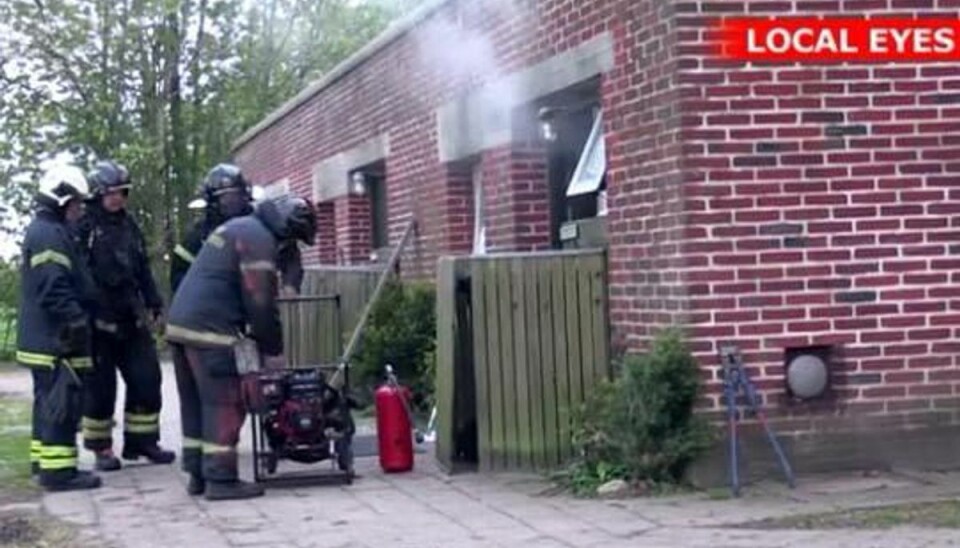Web-tv: Brand i asylcenter