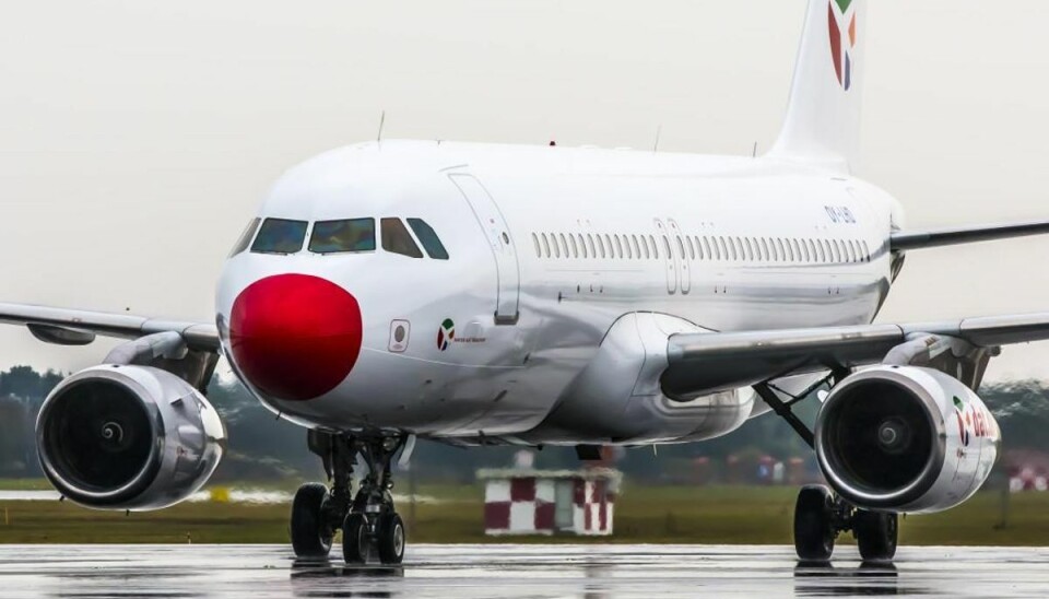 Lokalt flyselskab får overskud for 12. år i træk Her ses den nyindkøbte A320. Pressefoto.