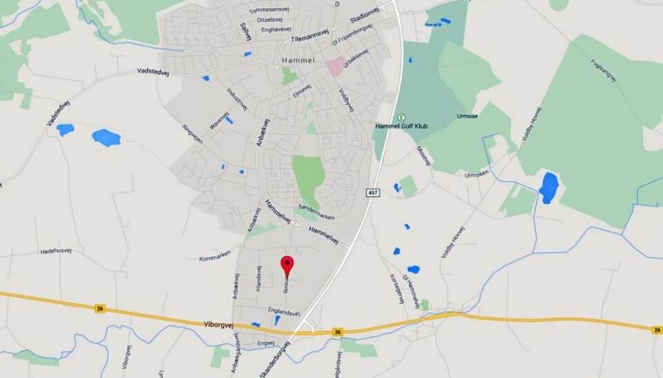 Vanvittigt væddeløbs-kørsel i by med 123 km/t Foto: Google Maps.
