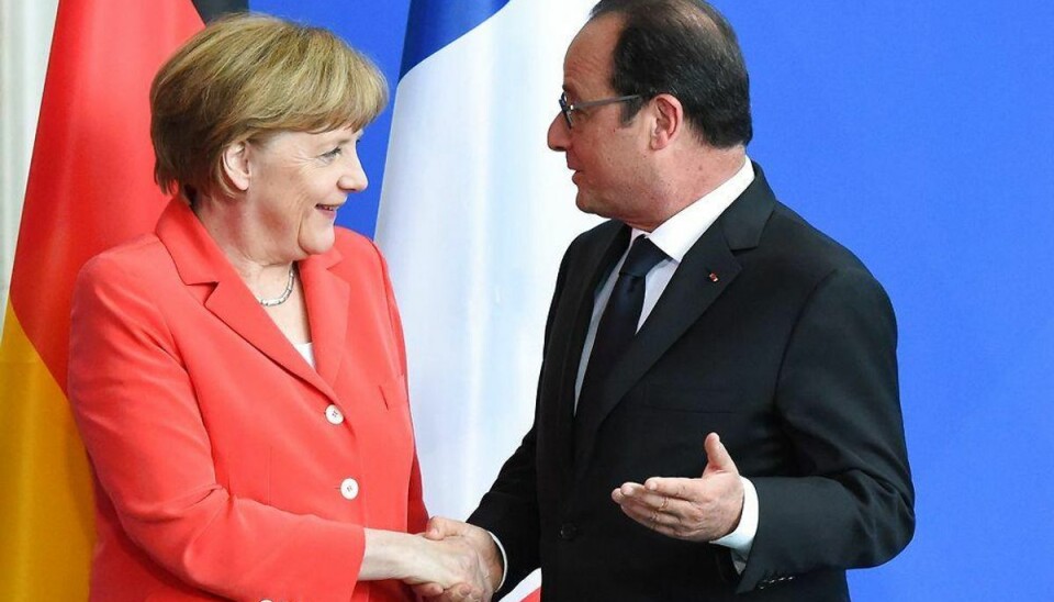 Merkel og Hollande presser på for klimaaftale Foto: TOBIAS SCHWARZ/Scanpix