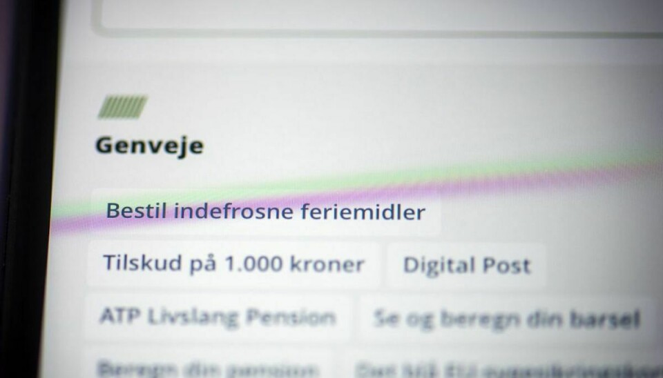 Snart kan de sidste feriepenge hives ud på borger.dk. (Foto: Kristian Djurhuus/Scanpix)
