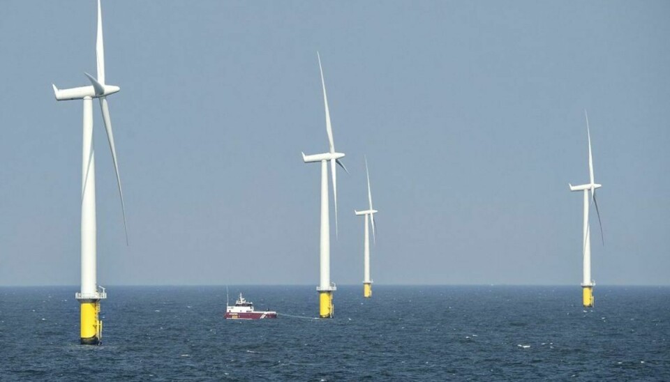 Danmark skal producere mere strøm fra havvind og til det formål skal der etableres en energiø 80 kilometer ude i Nordsøen. Torsdag blev et bredt flertal enig om en aftale, der bringer energiøen tættere på etablering. – Foto: Henning Bagger/Ritzau Scanpix