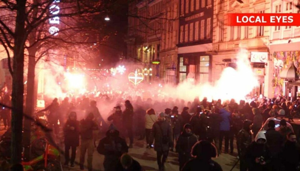 Børn i front til demonstration