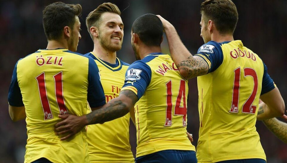 Selvmål sikrer Arsenal et point mod Manchester United Foto: PAUL ELLIS/Scanpix.