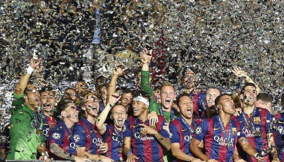 Spanske medier hylder Barcelona efter CL-triumf Foto: LLUIS GENE/Scanpix.
