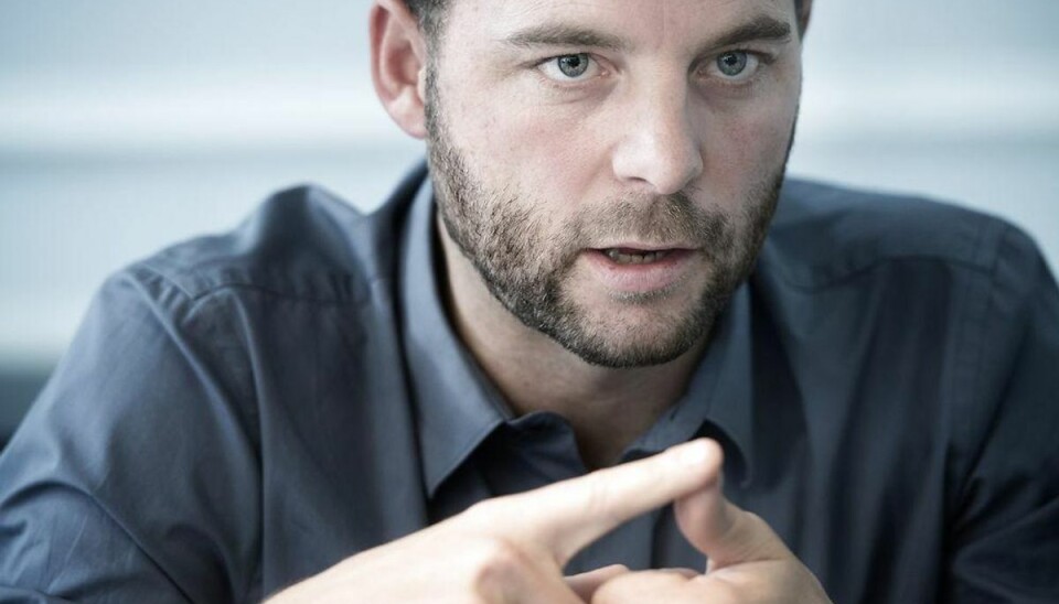 R: Venstres asylpolitik er ude af trit med virkeligheden Morten Østergaard giver Thorning en mavepuster med forslag om at lette skatten for både de højeste og laveste indkomster i den kommende valgperiode.. ARKIVFOTO: Morten Østergaard. (Foto: Liselotte Sabroe/Scanpix 2015)