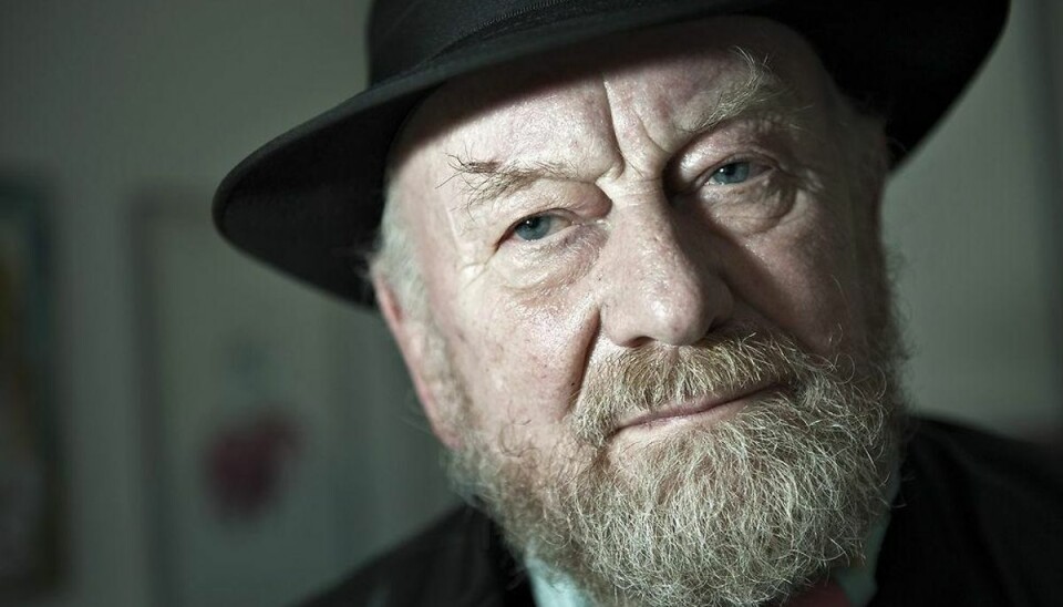 Kurt Westergaard tegner konservativ valgplakat Kurt Westergaard. Foto: Henning Bagger/Scanpix.