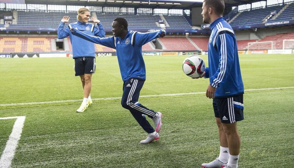 Sådan sikrer U21-landsholdet EM-semifinale og OL-billet Foto: Jens Nørgaard Larsen/Scanpix.