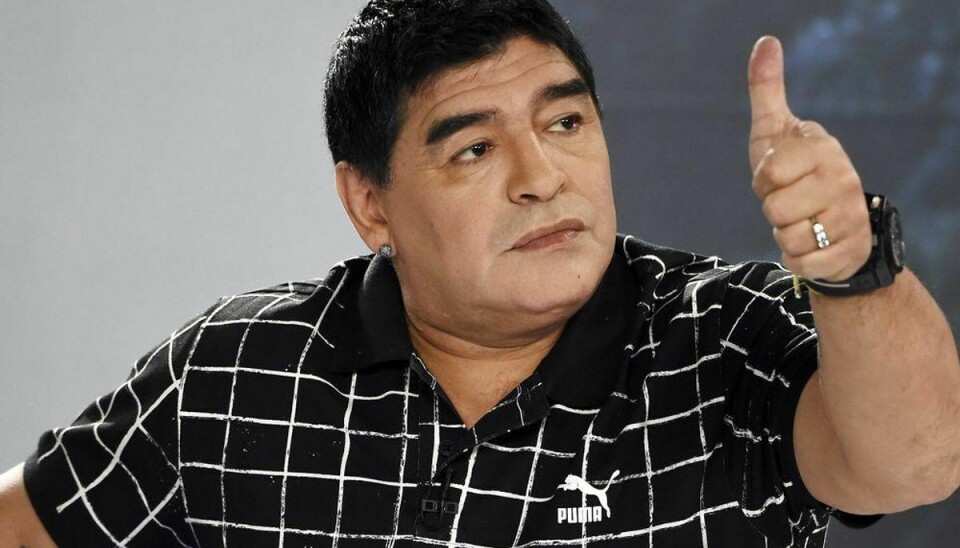 Maradona vil være ny FIFA præsident, siger en journalist fra Uruguay. Foto: JUAN BARRETO/Scanpix.