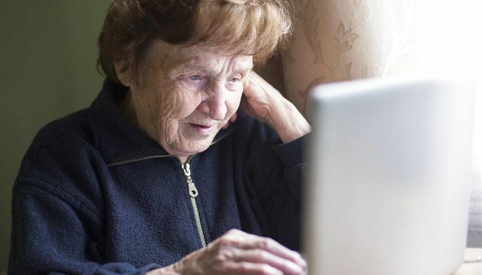 Ældre er bedst til at gå til lægen på computeren Foto: Scanpix