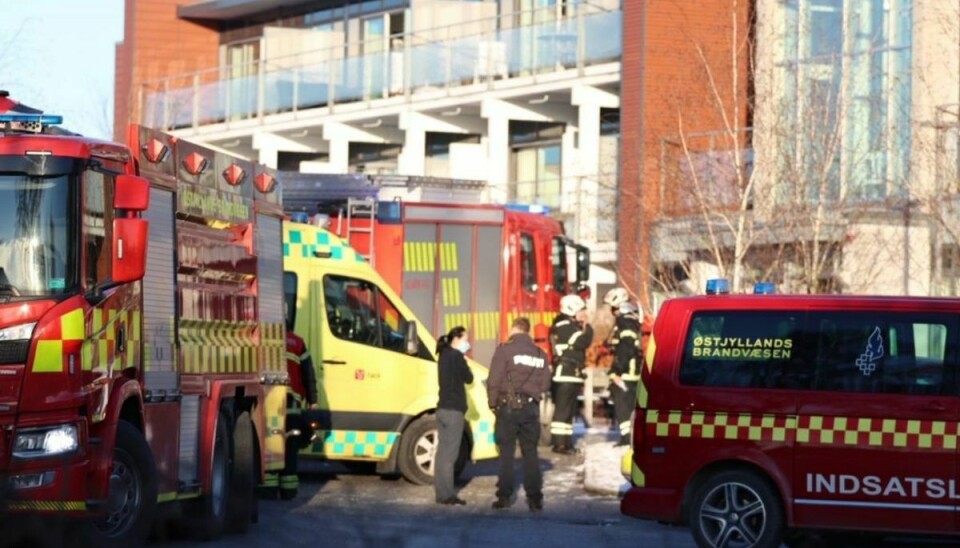 En 74-årig mand er død efter en brand på et plejehjem. KLIK FOR FLERE BILLEDER FRA STEDET. Foto: Presse-fotos.dk.